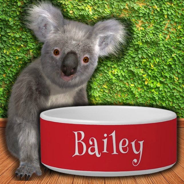 Motor und weißer, einfacher Hundehund Napf (Von Creator hochgeladen)