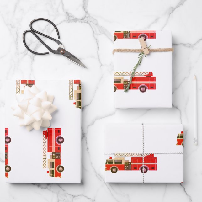 Motor-Wrapping-Papier für LKW Geschenkpapier Set (Vorderseite)