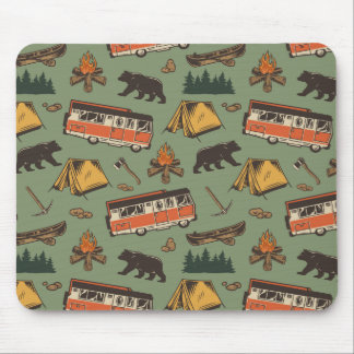 Motor Zuhause Camp Abenteuer Muster Mousepad