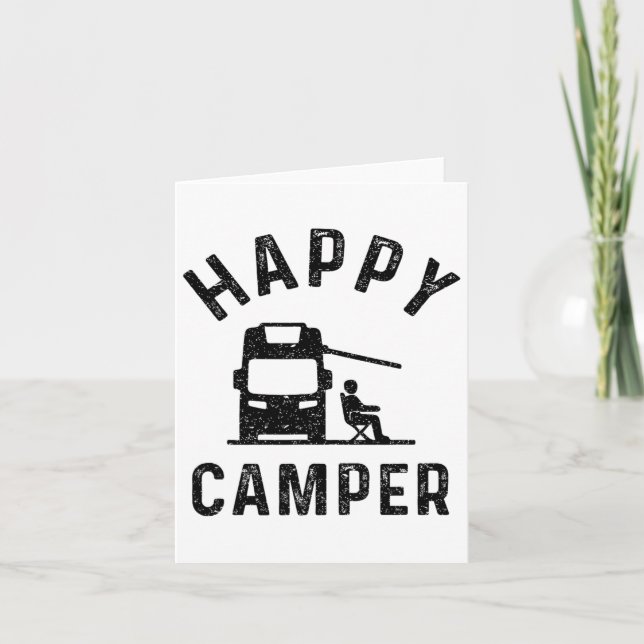 Motor-Zuhause Rv Stuff Men Happy Camper Karte (Vorderseite)