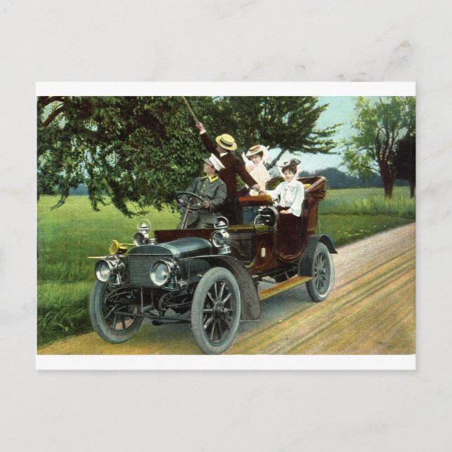 Motorbetrieb im Jahr 1910 Vintag Postkarte (Vorderseite)
