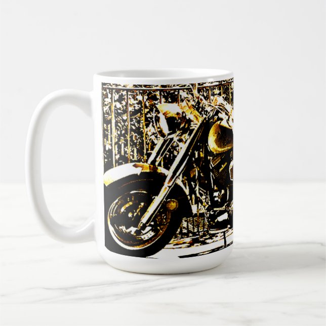 Motorbike in Ancient Valbonne France  Kaffeetasse (Links)