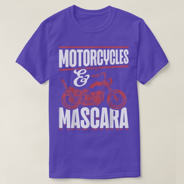 Motorbike Women Mascara Biking Motorcycles Funny B T-Shirt (Design vorne)