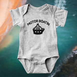 Motorboatin's Funny Baby Bodysuit Strampler