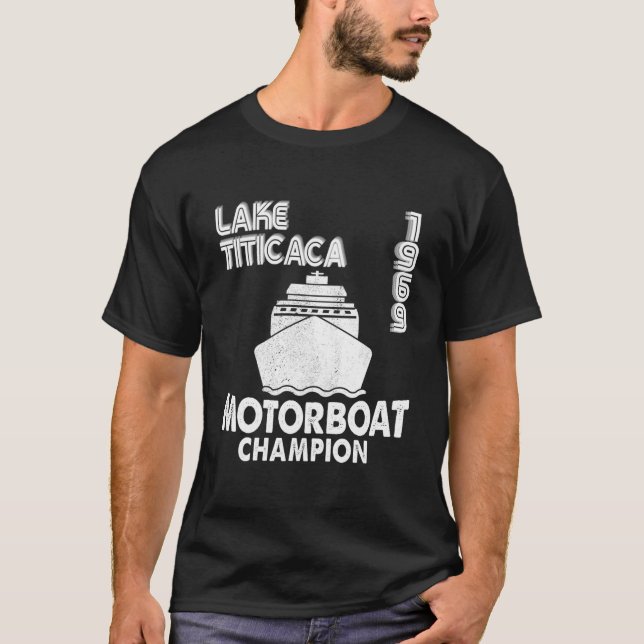Motorboot-Champion Titicacasee 'S Py T-Shirt (Vorderseite)