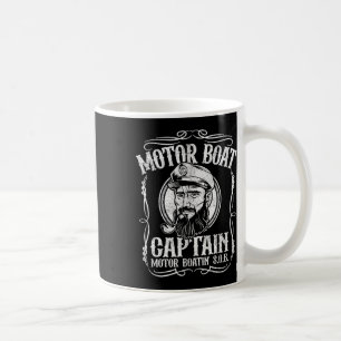 Motorboot Kapitän Funny Pontoon Boot Motor Bootmot Kaffeetasse