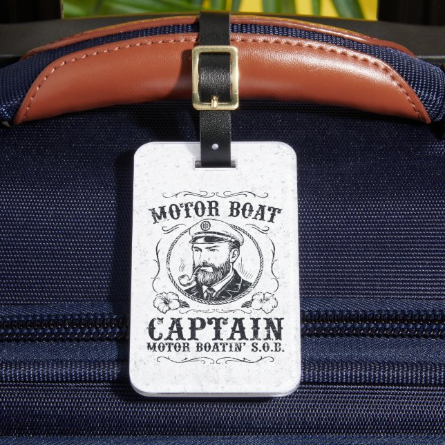 Motorboot Kapitän Lustig Pontoon Bootfahren Gepäckanhänger (Vorderseite Insitu 2)