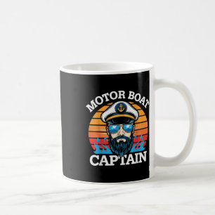 Motorboot Kapitän Retro Nautical Cool Ozean Segler Kaffeetasse