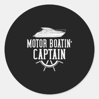 Motorboot-Motorboot-Rennboot-Leistung Runder Aufkleber