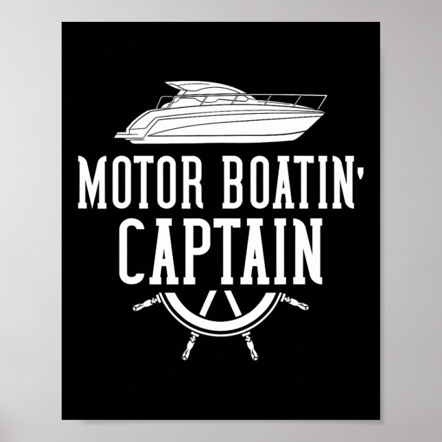 Motorboot Poster (Vorne)