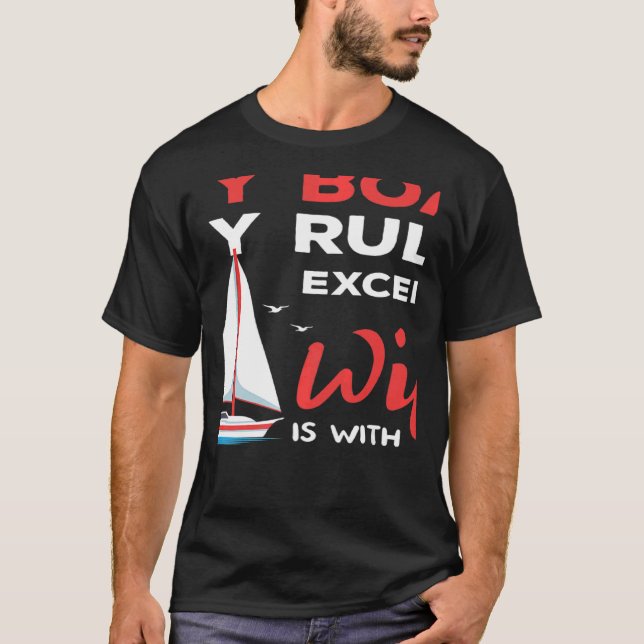 Motorboot Racing Boat Eigentümer Kapitän Motorboot T-Shirt (Vorderseite)