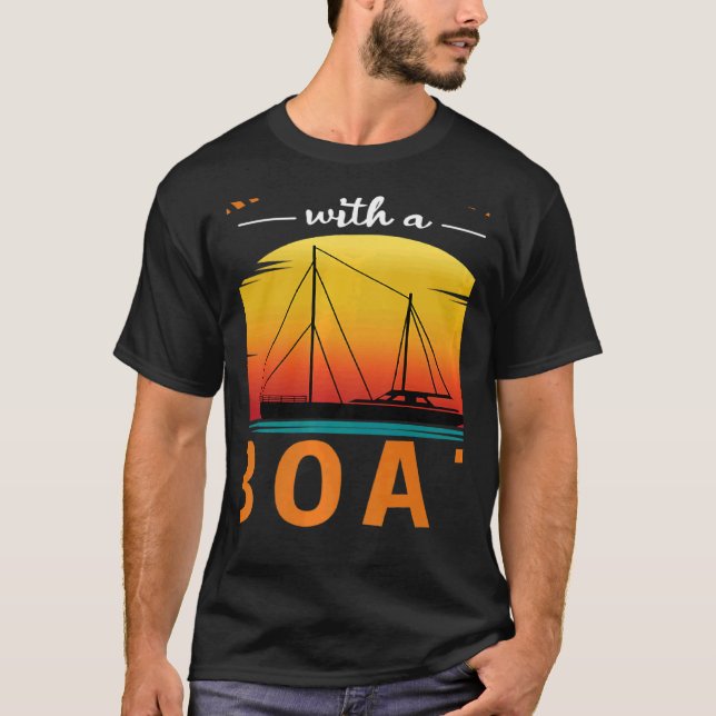 Motorboot Racing Boat Eigentümer Kapitän Motorboot T-Shirt (Vorderseite)