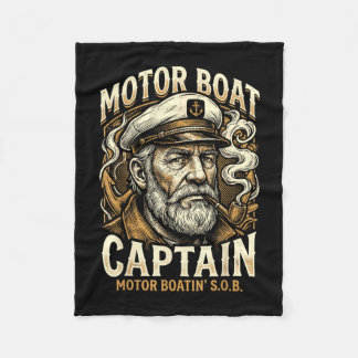 Motorboot-Sohn Motorboot-Kapitän Pontonsee Fleecedecke