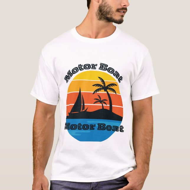 MOTORBOOT T-Shirt (Vorderseite)