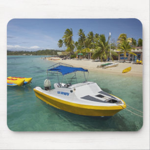 Motorboot und Bananenboot Mousepad