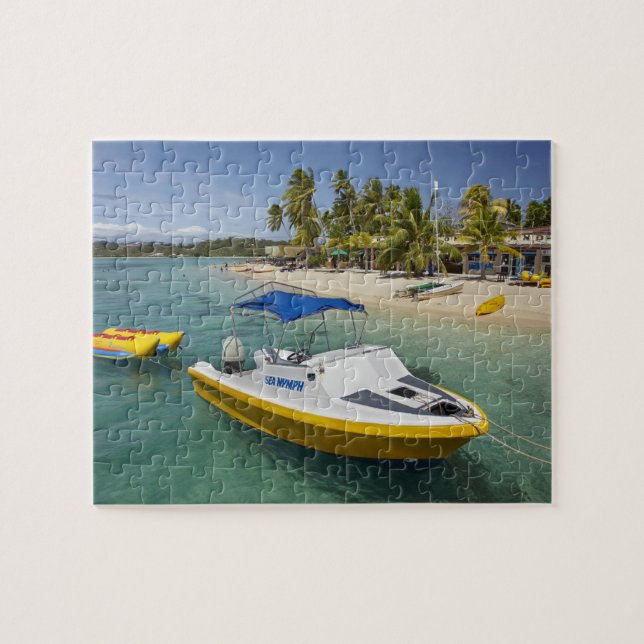 Motorboot und Bananenboot Puzzle (Horizontal)
