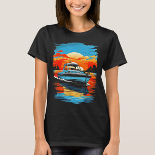 Motorboot-Yacht-Kreuzfahrt-Sommer-Schifffahrt T-Shirt