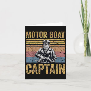 Motorbootkapitän Funny Pontoon Motorbootmann Karte