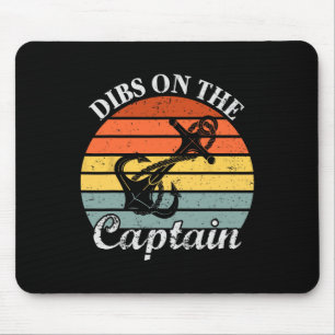 Motorbootklappen auf dem Captain Sail Pontoon Boat Mousepad