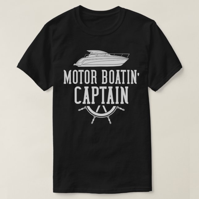 Motorbootverleih Motorboot Schnellboot T-Shirt (Design vorne)