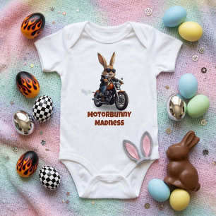 Motorbunny Wahnsinn - Süßes Motorrad-Hasenbike Baby Strampler