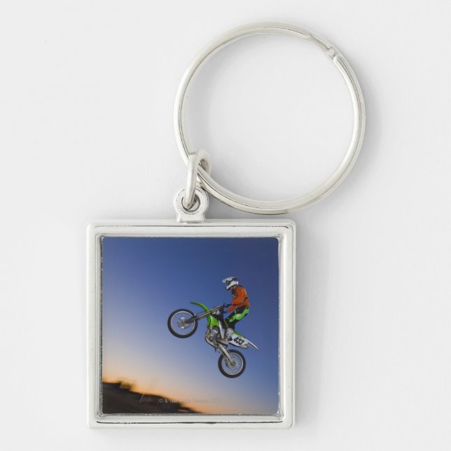 Motorcross Reiter Schlüsselanhänger (Vorne)