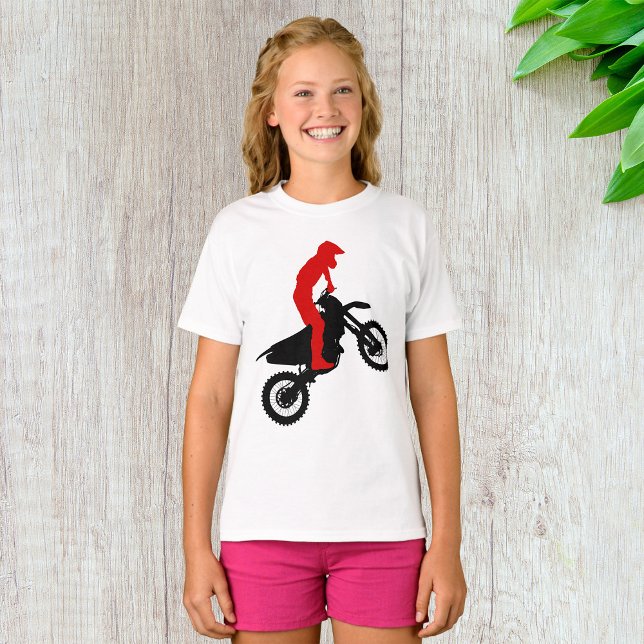 Motorcross Rider Girls T - Shirt (Von Creator hochgeladen)