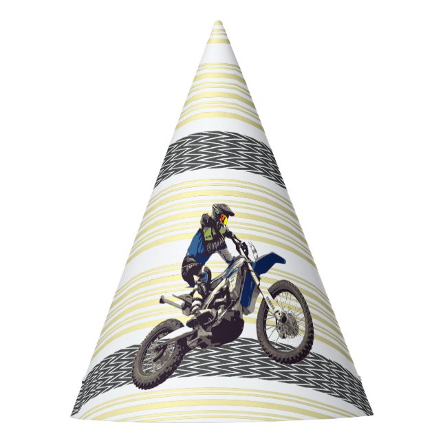 Motorcross Rider Partyhütchen (Vorderseite)