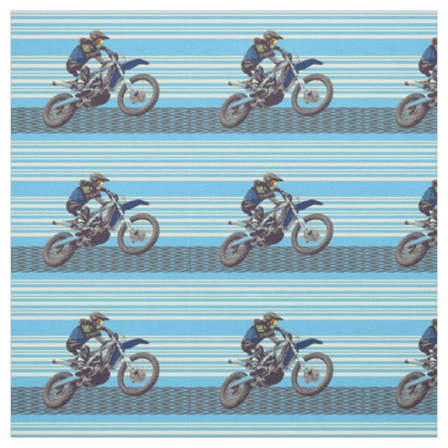 Motorcross Rider Stoff (Muster)