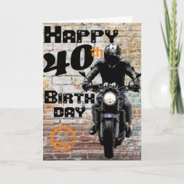 Motorcycle 'Birthday 40th Still Got It Karte