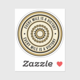 Motorcycle Distance Achievement Style Aufkleber