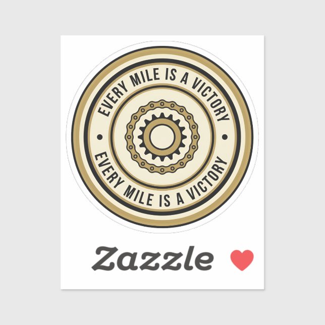 Motorcycle Distance Achievement Style Aufkleber (Blatt)