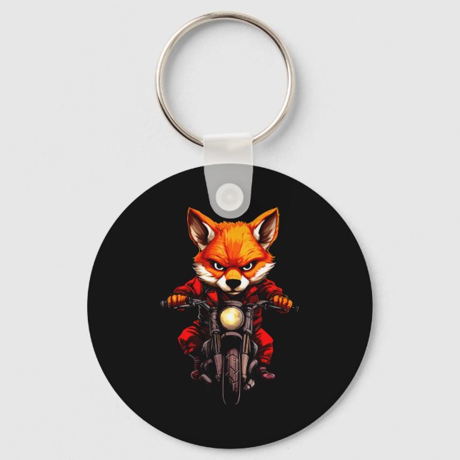 Motorcycle Foxes  Schlüsselanhänger (Vorderseite)