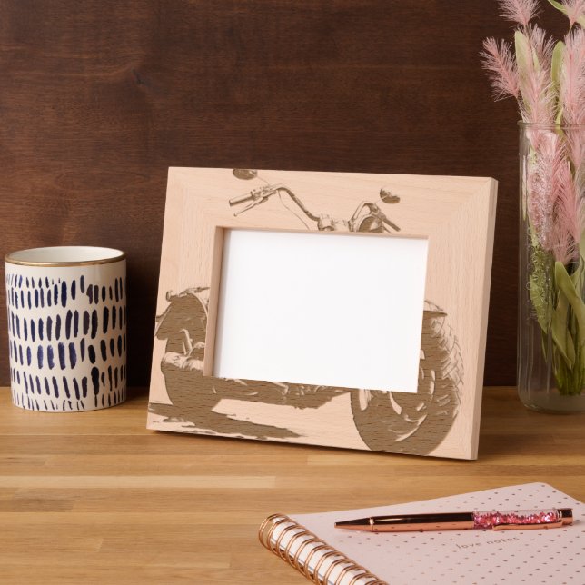 Motorcycle Geätzte Rahmen (Linke Ecke)