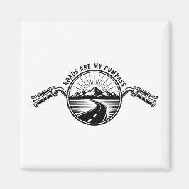 Motorcycle Horizon Adventure Magnet