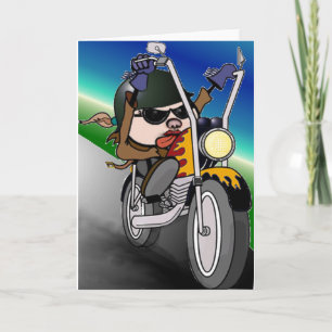 Motorcycle Lady Karte