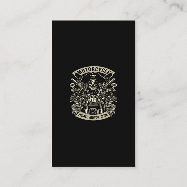 motorcycle pirate motor club visitenkarte (Vorderseite)