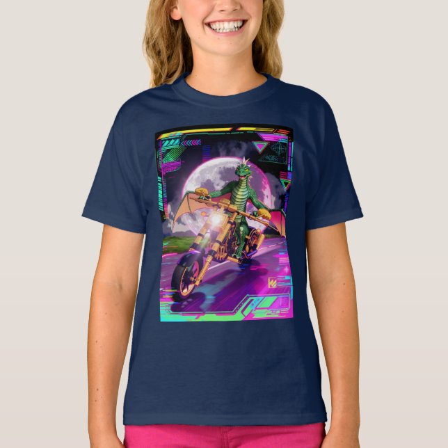 Motorcycle Racing Dragon T-Shirt (Vorderseite)