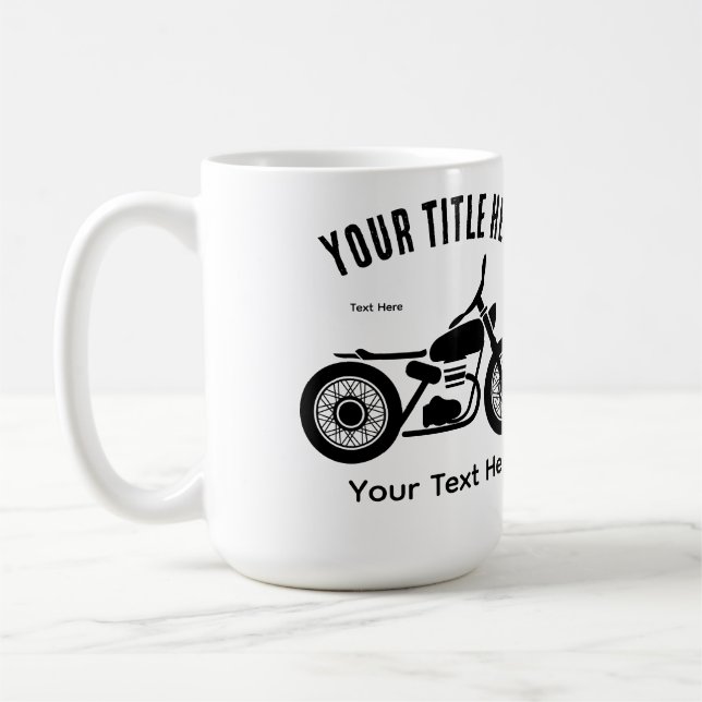 Motorcycle Ride Speed and Freedom Design Kaffeetasse (Links)