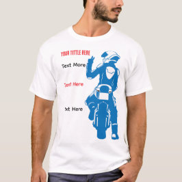 Motorcycle Ride Speed and Freedom Design T-Shirt
