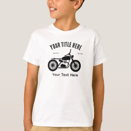Motorcycle Ride Speed and Freedom Design T-Shirt