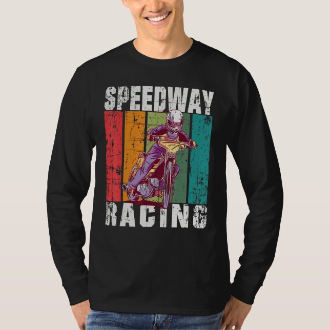 Motorcycle Speedway Racing Flat Track T-Shirt (Vorderseite)