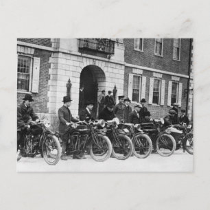 Motorcycle-Staffel, Anfang 1900er Jahre Postkarte