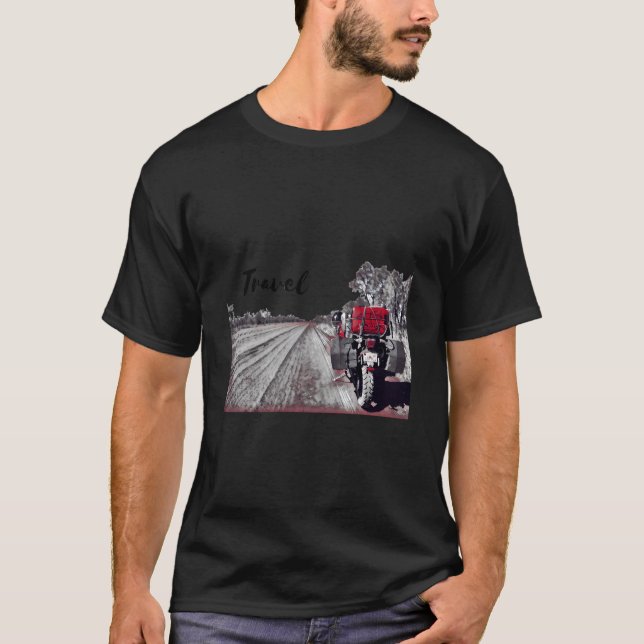 Motorcycle Travel Adventure Bike T-Shirt (Vorderseite)
