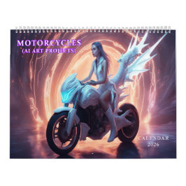 Motorcycles AI Art Kalender