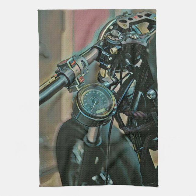 Motorcycles gift geschirrtuch (Vertikal)