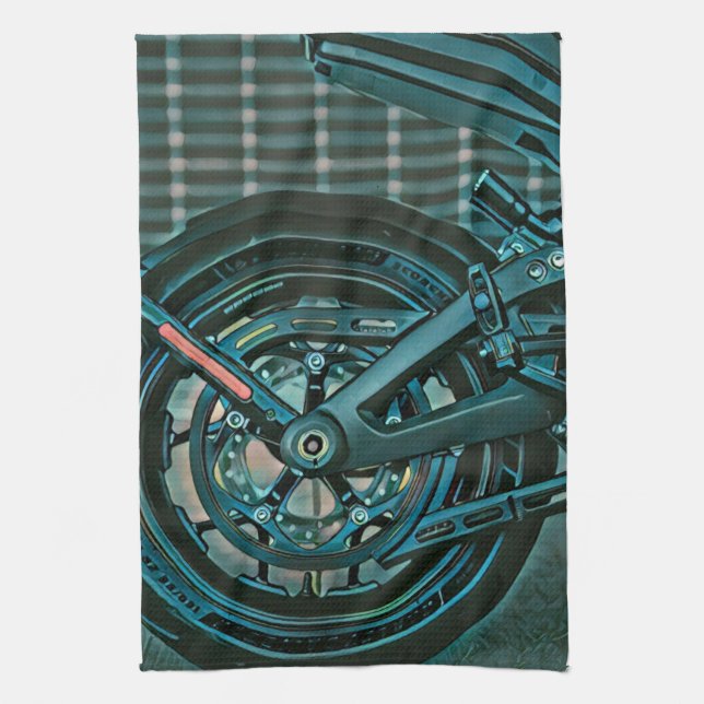 Motorcyclist gifts geschirrtuch (Vertikal)