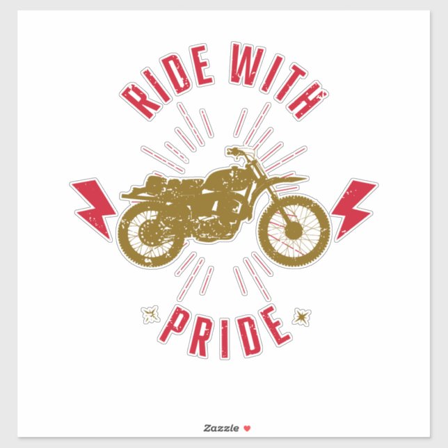 Motorcyclist Proud Biker Motorbike Aufkleber (Blatt)