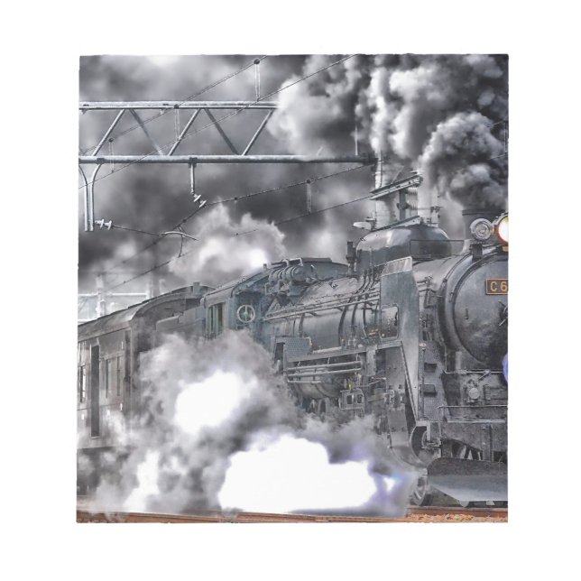 Motoren mit Dampfantrieb Tragen HDR-Foto Notizblock (Vorderseite)