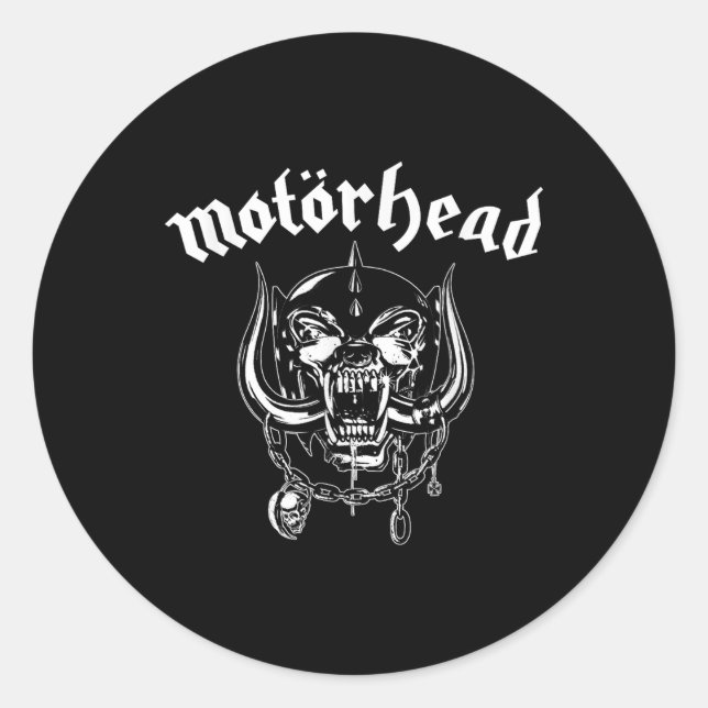 Motörhead - Flachschiefer Runder Aufkleber (Vorderseite)